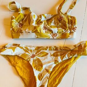 Rip Curl Yellow Floral bikini